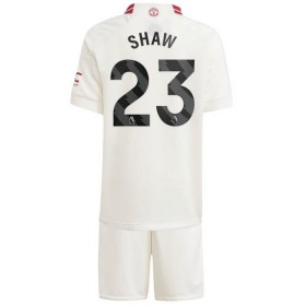 Camisolas Manchester United Shaw 23 Criança 3º Equipamento 2023-24 Manga Curta
